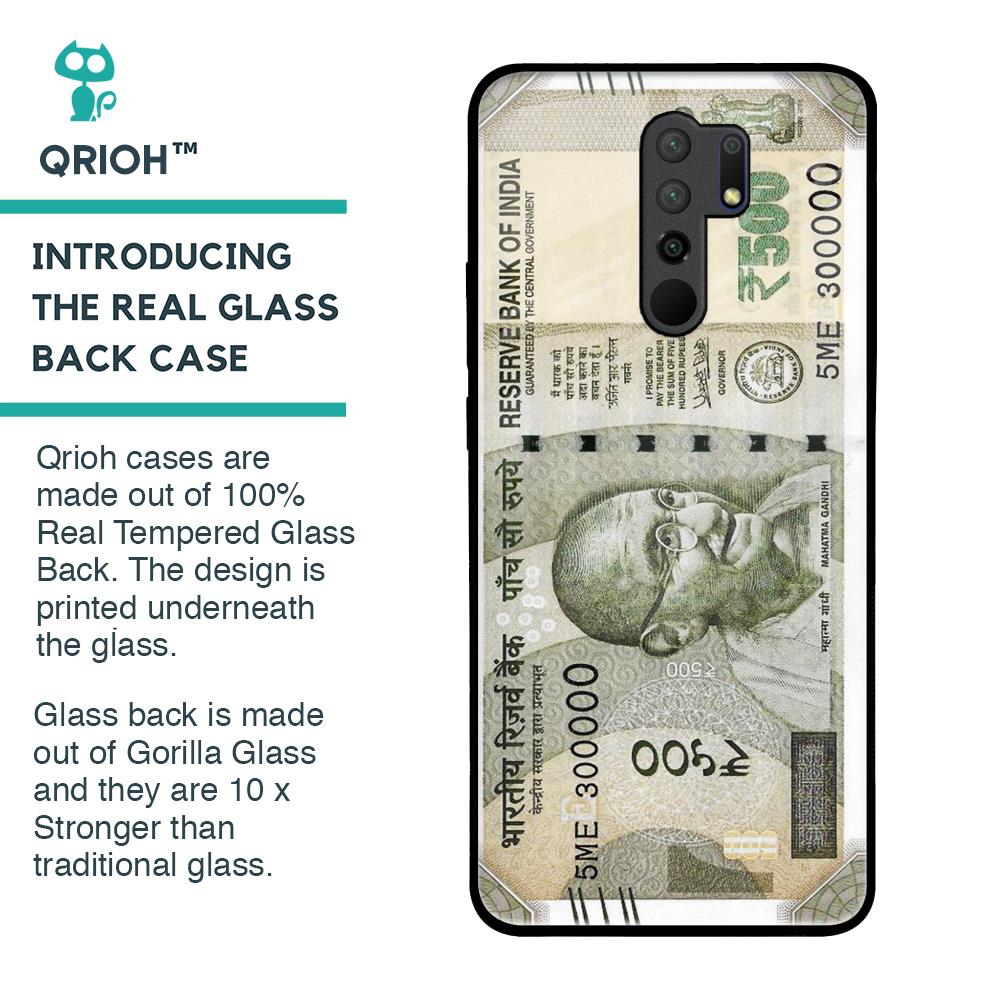 Cash Mantra Glass Case for Redmi 9 prime