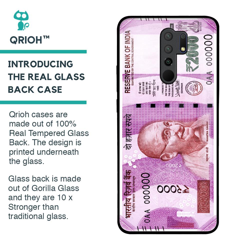 Stock Out Currency Glass Case for Redmi 9 prime
