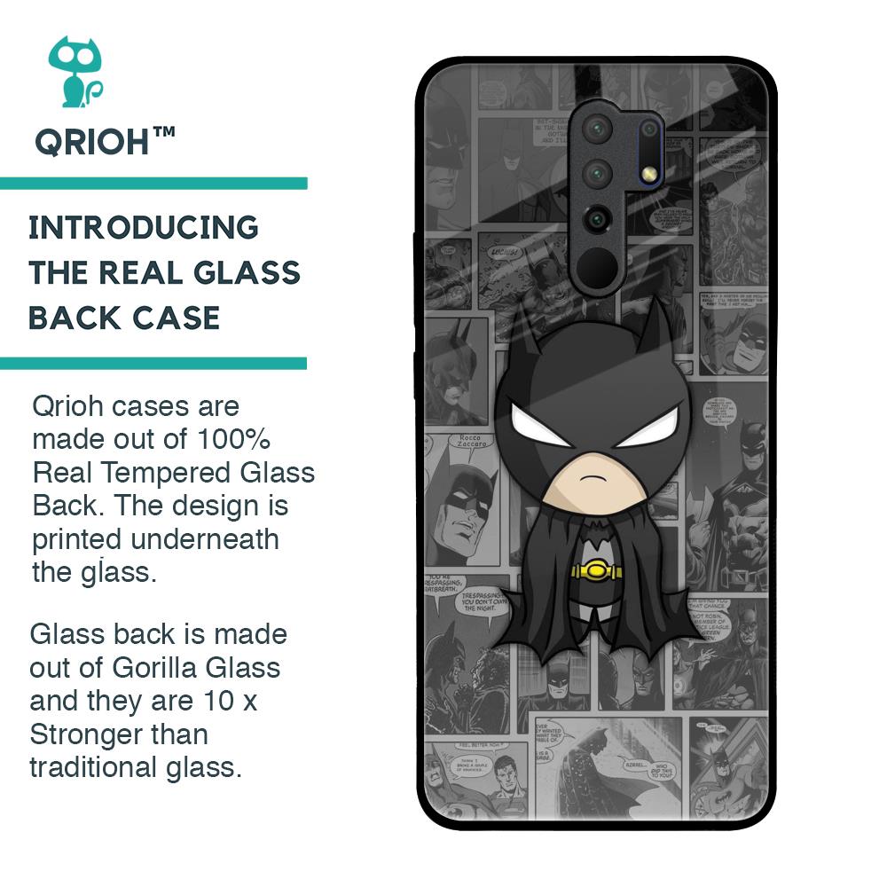 Cartoon Art Glass Case for Redmi 9 prime