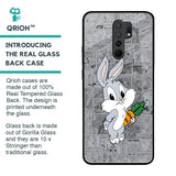 Cute Baby Bunny Glass Case for Redmi 9 prime