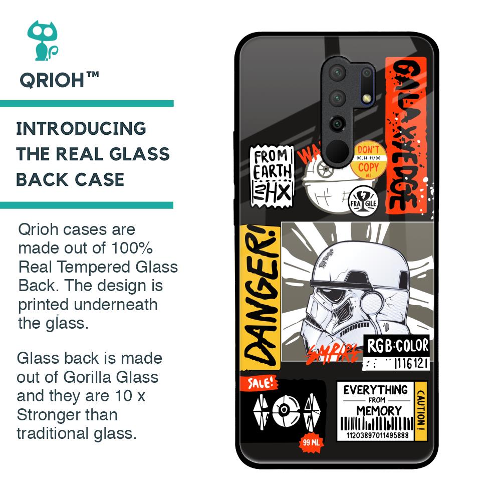 Galaxy Edge Glass Case for Redmi 9 prime