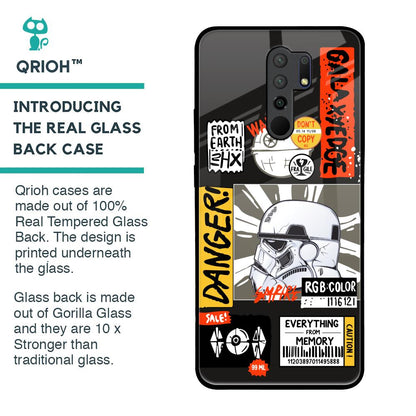 Galaxy Edge Glass Case for Redmi 9 prime