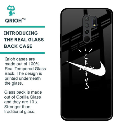 Jack Cactus Glass Case for Redmi 9 prime