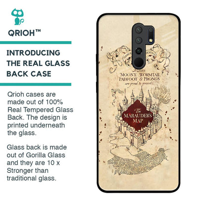 Magical Map Glass Case for Redmi 9 prime