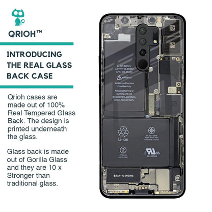 Skeleton Inside Glass Case for Redmi 9 prime