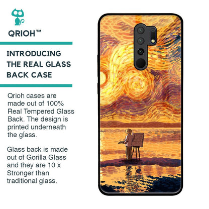 Sunset Vincent Glass Case for Redmi 9 prime