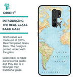 Travel Map Glass Case for Redmi 9 prime