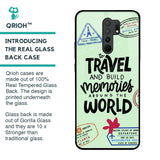 Travel Stamps Glass Case for Redmi 9 prime