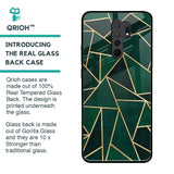 Abstract Green Glass Case For Redmi 9 prime