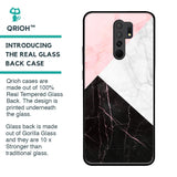 Marble Collage Art Glass Case For Redmi 9 prime