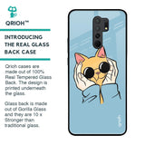 Adorable Cute Kitty Glass Case For Redmi 9 prime