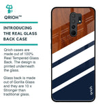 Bold Stripes Glass Case for Redmi 9 prime