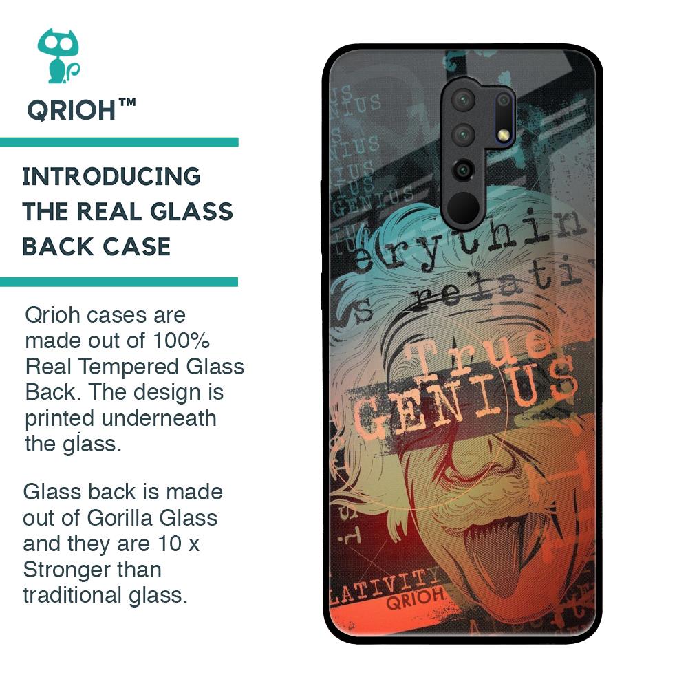 True Genius Glass Case for Redmi 9 prime