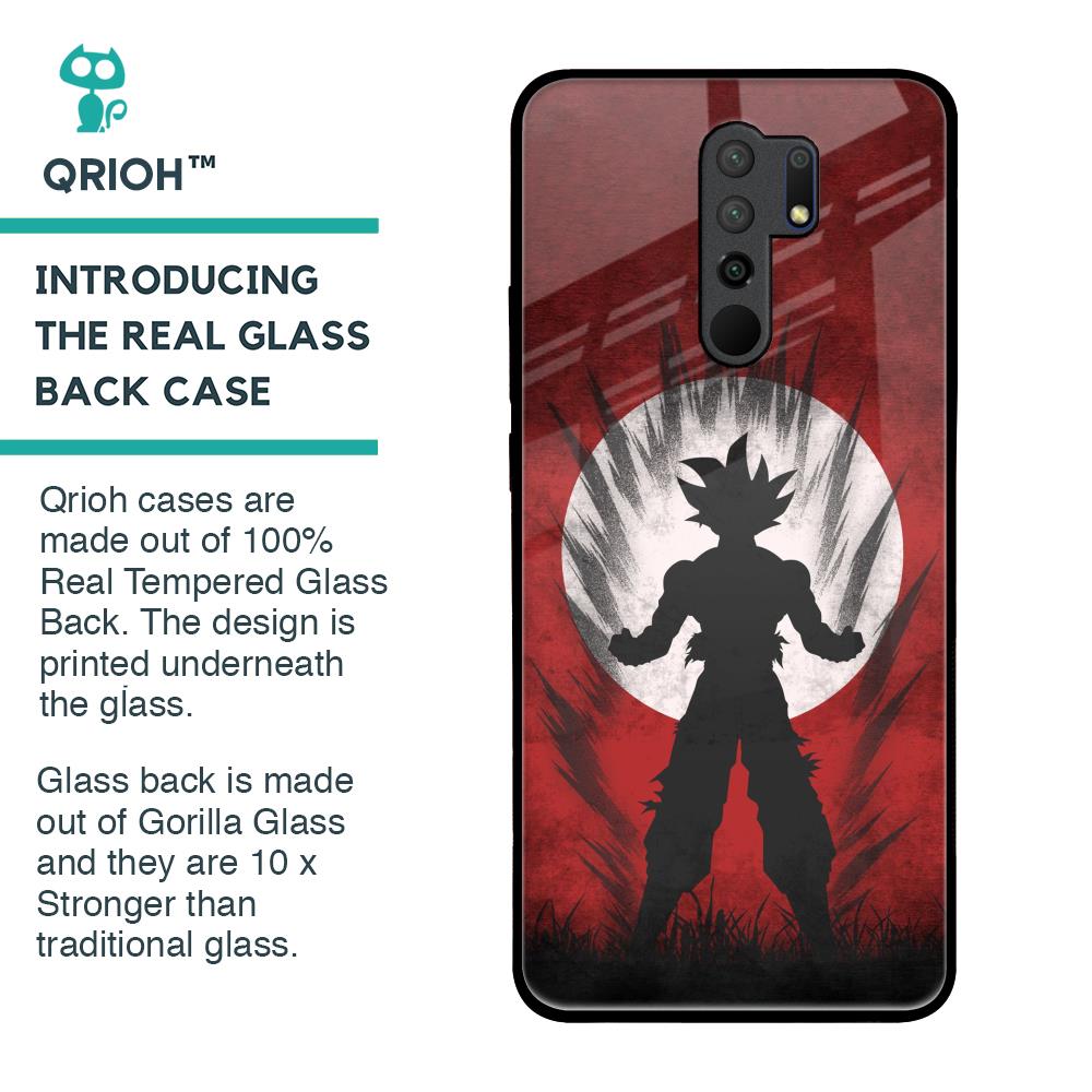 Japanese Animated Glass Case for Redmi 9 prime