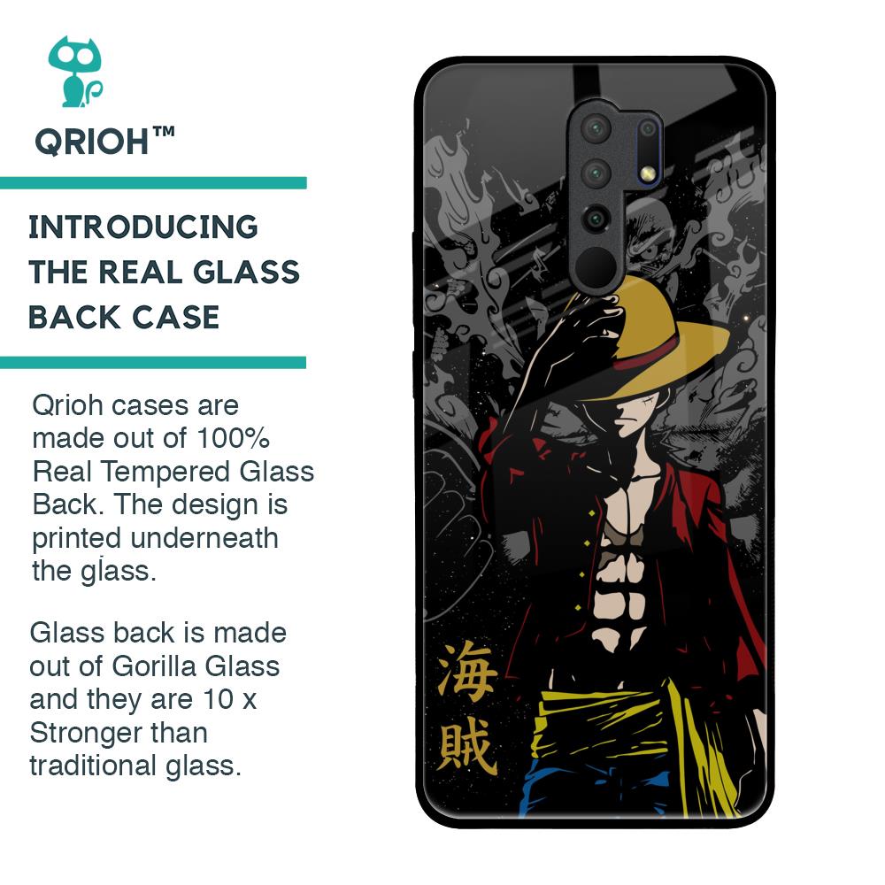 Dark Luffy Glass Case for Redmi 9 prime
