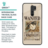 Luffy Wanted Glass Case for Redmi 9 prime