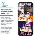 Anime Eyes Glass Case for Redmi 9 prime