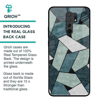 Abstact Tiles Glass Case for Redmi 9 prime