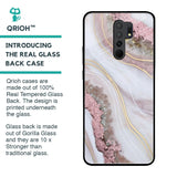 Pink & Gold Gllitter Marble Glass Case for Redmi 9 prime