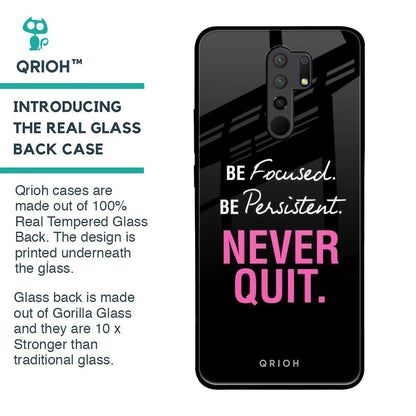 Be Focused Glass Case for Redmi 9 prime