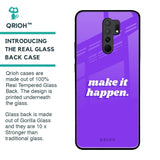 Make it Happen Glass Case for Redmi 9 prime