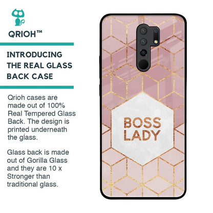 Boss Lady Glass Case for Redmi 9 prime