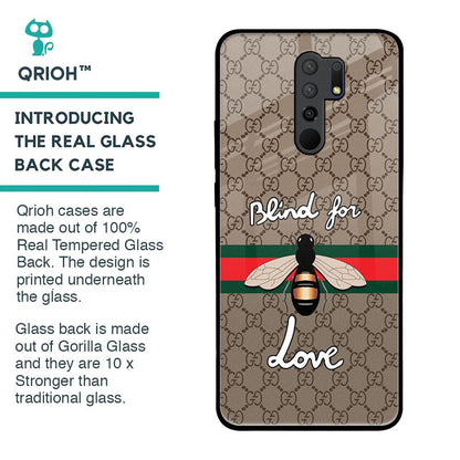Blind For Love Glass Case for Redmi 9 prime