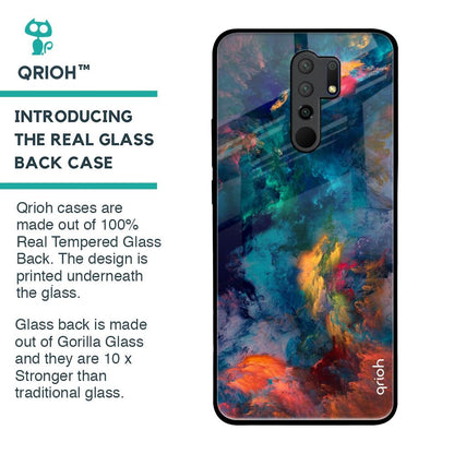 Cloudburst Glass Case for Redmi 9 prime