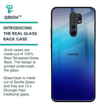 Blue Rhombus Pattern Glass Case for Redmi 9 prime