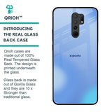 Vibrant Blue Texture Glass Case for Redmi 9 prime