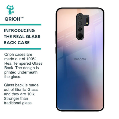 Blue Mauve Gradient Glass Case for Redmi 9 prime