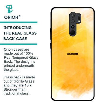 Rustic Orange Glass Case for Redmi 9 prime