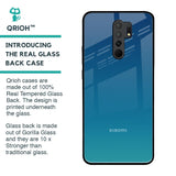 Celestial Blue Glass Case For Redmi 9 prime