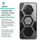 Hexagon Style Glass Case For Redmi 9 prime