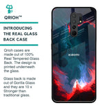Brush Art Glass Case For Redmi 9 prime