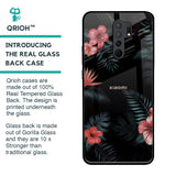 Tropical Art Flower Glass Case for Redmi 9 prime
