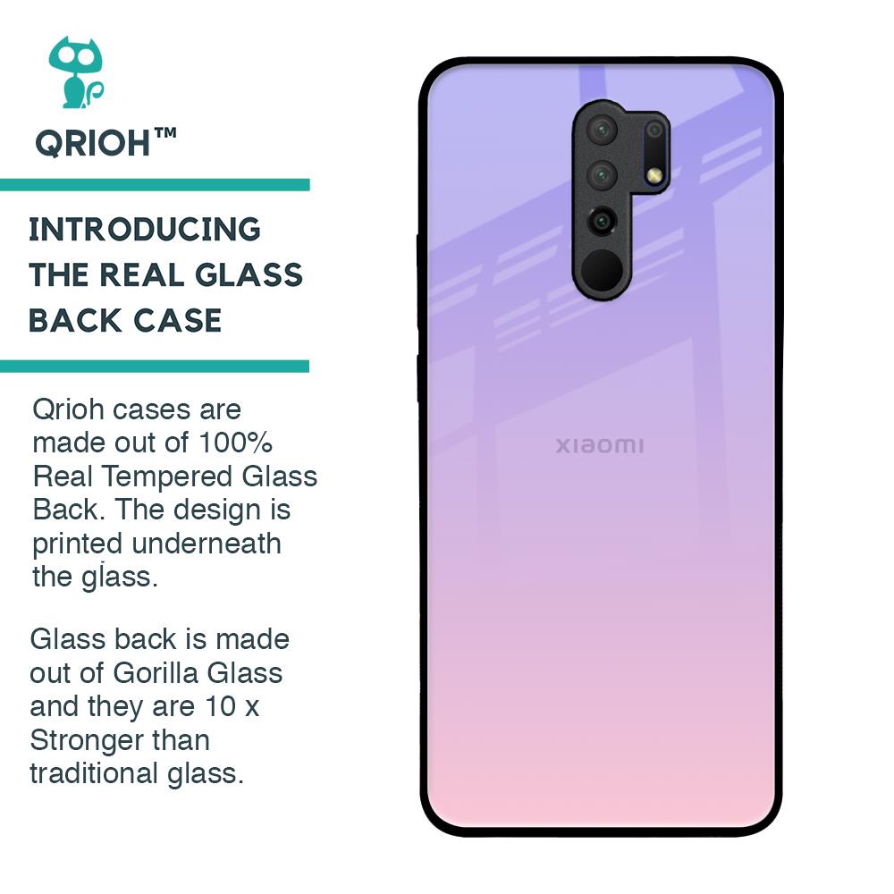 Lavender Gradient Glass Case for Redmi 9 prime