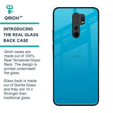 Blue Aqua Glass Case for Redmi 9 prime