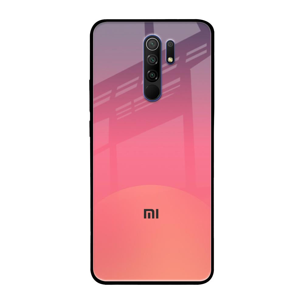 Sunset Orange Redmi 9 Prime Glass Cases & Covers Online