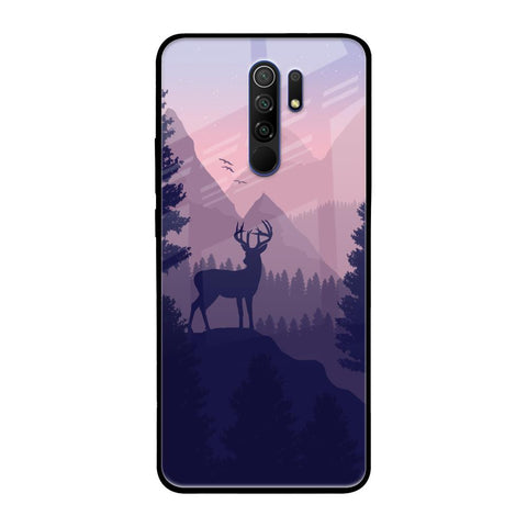 Deer In Night Redmi 9 prime Glass Cases & Covers Online