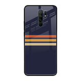 Tricolor Stripes Redmi 9 prime Glass Cases & Covers Online