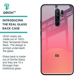 Sunset Orange Glass Case for Redmi 9 Prime