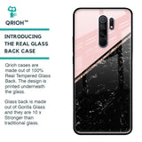 Marble Texture Pink Glass Case For Redmi 9 prime