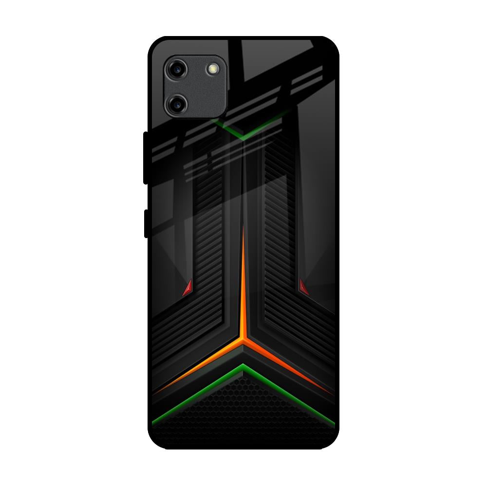 Modern Ultra Chevron Realme C11 Glass Back Cover Online