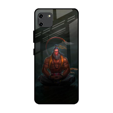 Lord Hanuman Animated Realme C11 Glass Back Cover Online