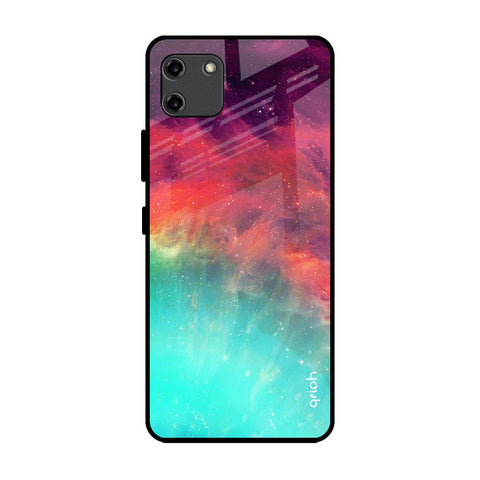 Colorful Aura Realme C11 Glass Back Cover Online