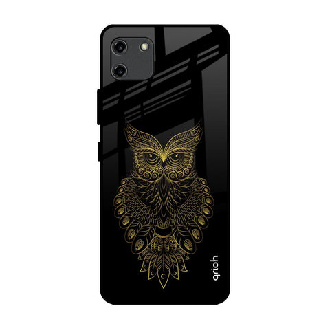 Golden Owl Realme C11 Glass Back Cover Online