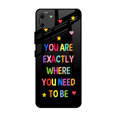 Magical Words Realme C11 Glass Back Cover Online
