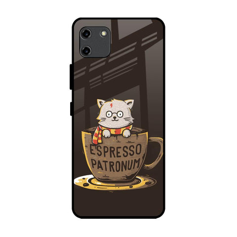 Tea With Kitty Realme C11 Glass Back Cover Online