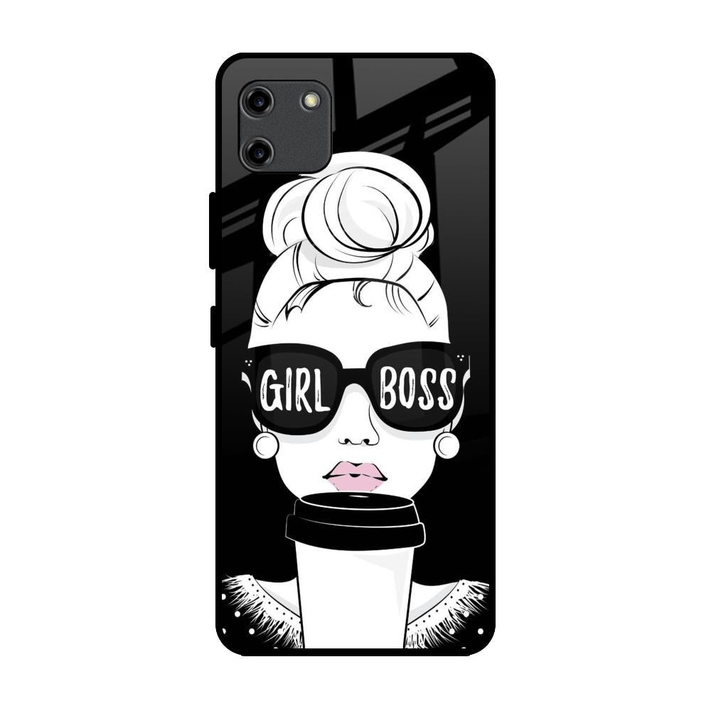 Girl Boss Realme C11 Glass Back Cover Online